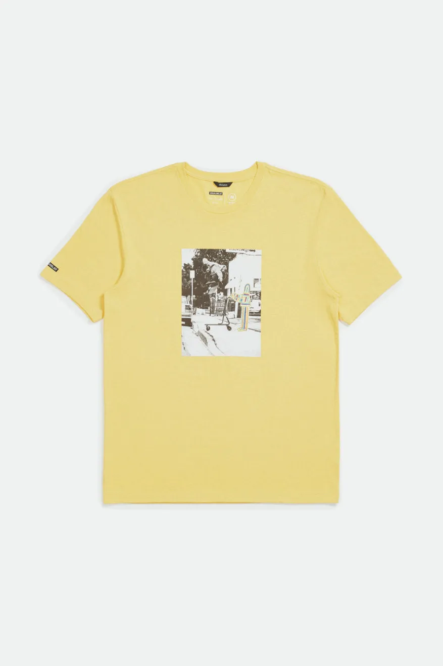 Cart S/S Tee - Yellow sold by Brixton