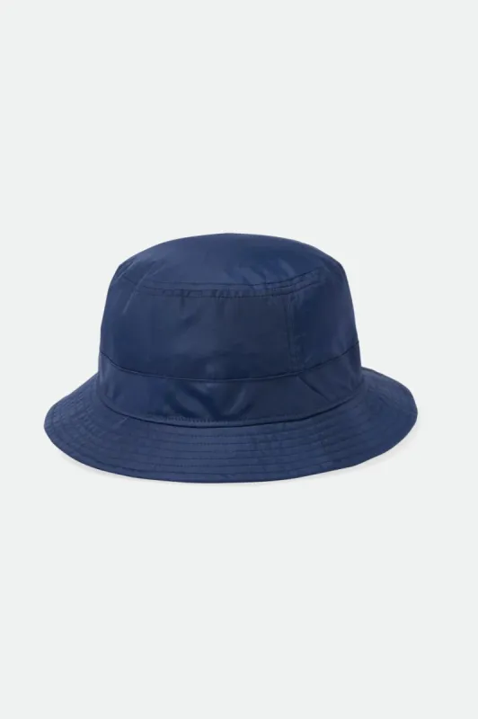 Vintage Nylon Packable Bucket Hat - Washed Navy sold by Brixton