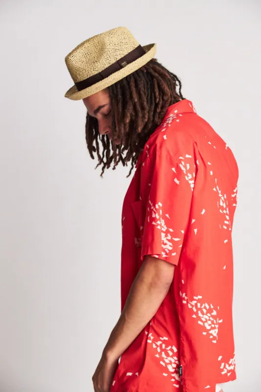 Castor Fedora - Dark Tan sold by Brixton