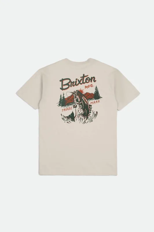 Welton S/S Standard Tee - Cream sold by Brixton