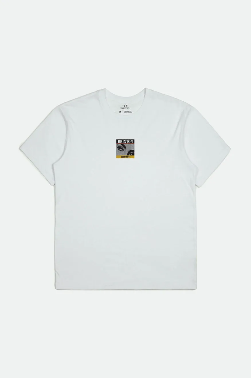Stare S/S Standard Tee - White sold by Brixton