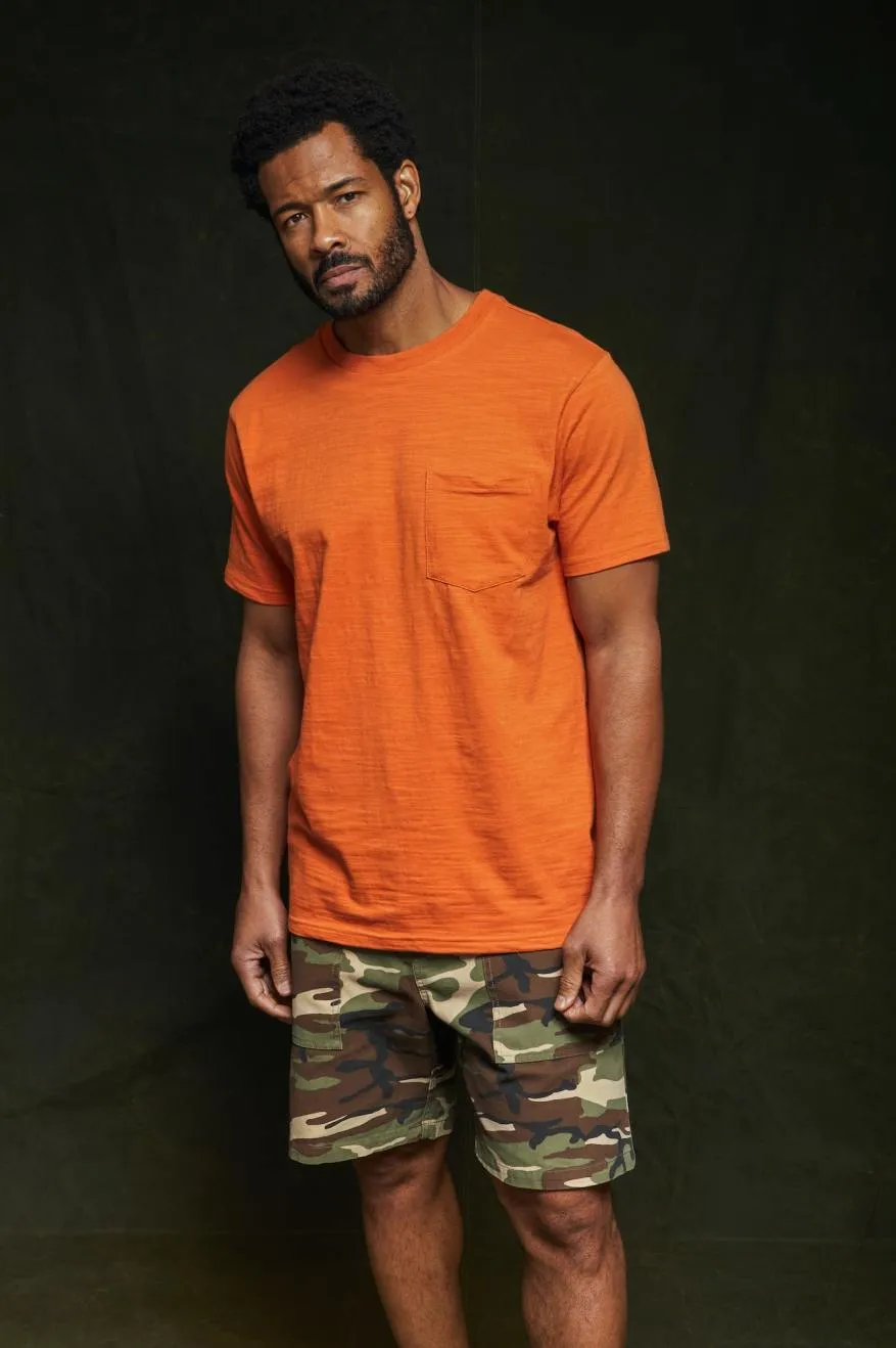 Basic Slub S/S Pocket Tee - Paradise Orange sold by Brixton product image thumbnail 2