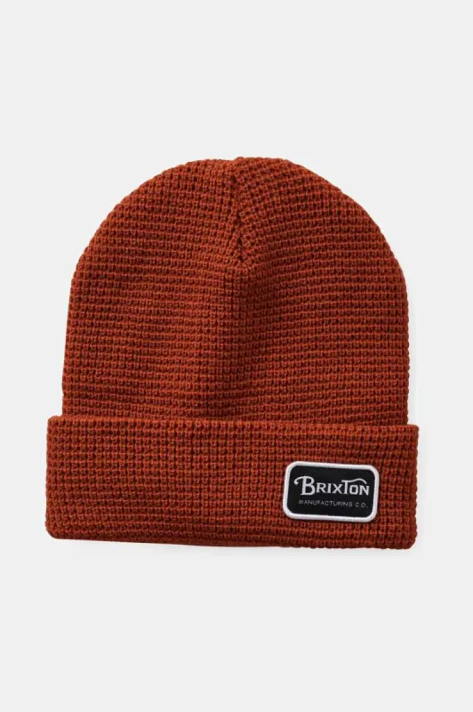 Grade Waffle Knit Beanie - Rust Orange sold by Brixton