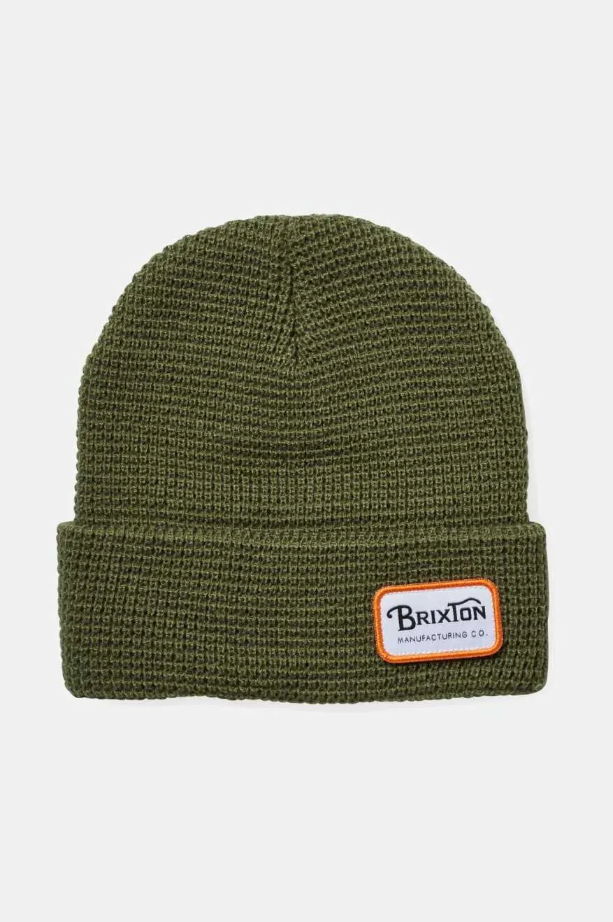 Grade Waffle Knit Beanie - Military Olive sold by Brixton