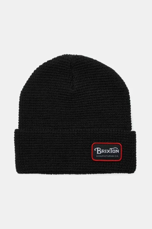 Grade Waffle Knit Beanie - Black sold by Brixton