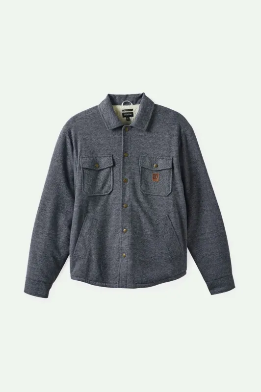 Durham Sherpa Lined Jacket - Black Herringbone sold by Brixton