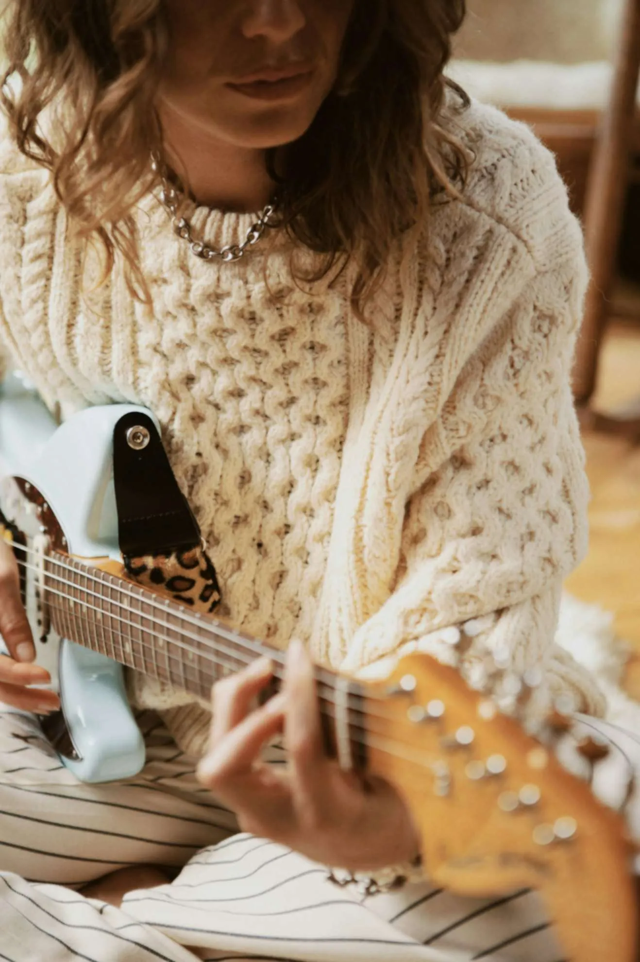 Classic Fisherman Cable Knit Sweater - Oatmeal sold by Brixton product image thumbnail 4