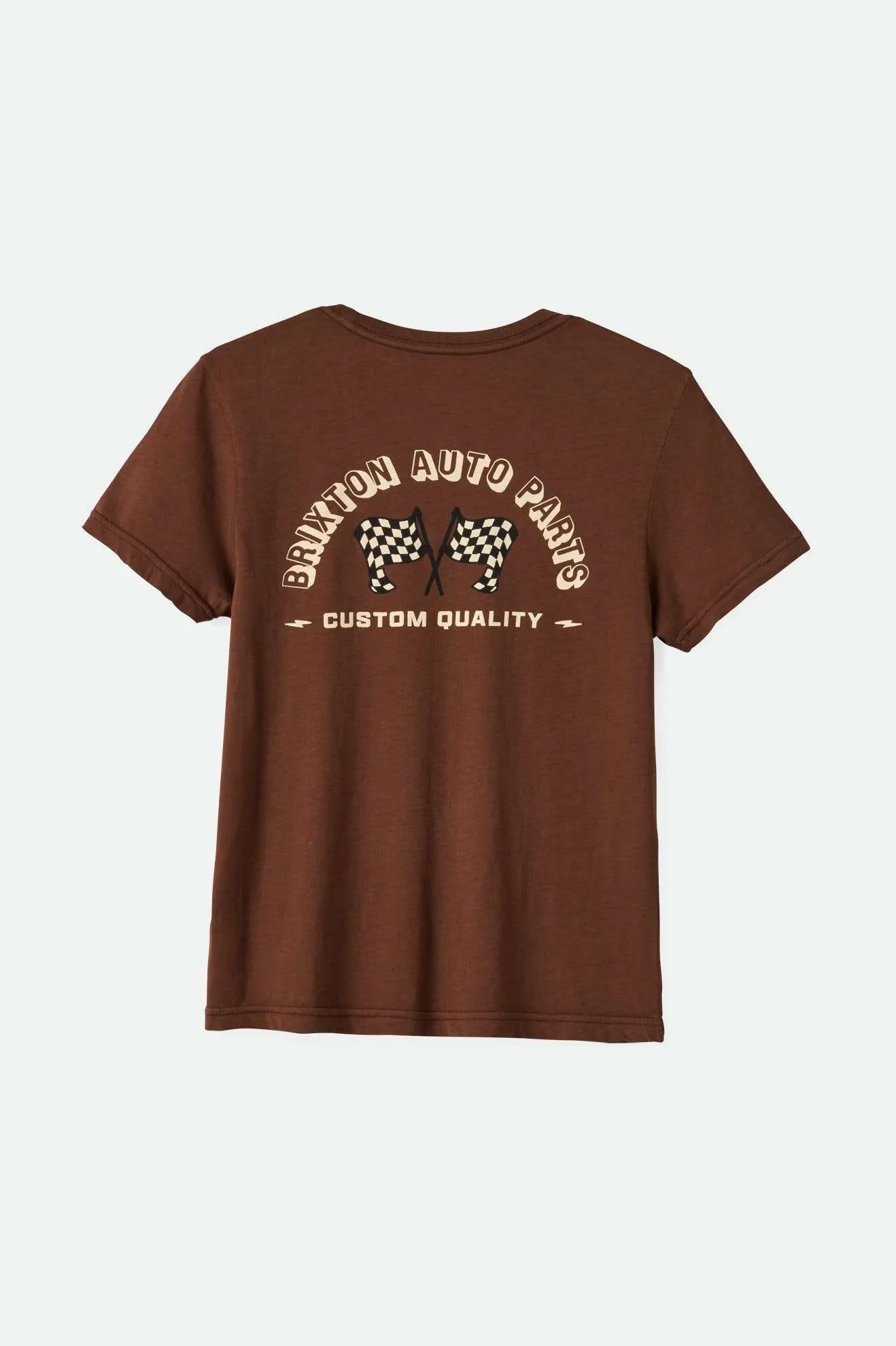 Auto Parts Fitted Crew T-Shirt - Pinecone Brown Worn Wash sold by Brixton product image thumbnail 2