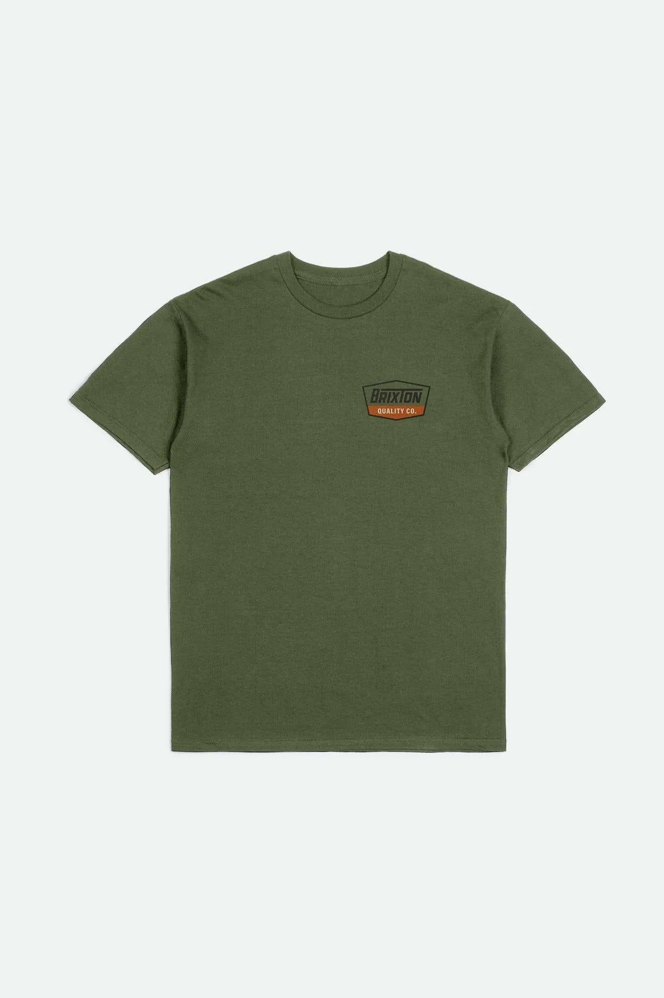 Regal S/S Standard T-Shirt - Ivy Green/Washed Black/Rust sold by Brixton