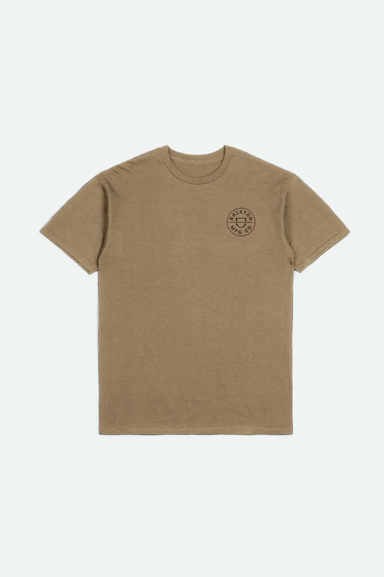 Crest II S/S Standard T-Shirt - Tiger's Eye/Washed Black/Mahogany sold by Brixton