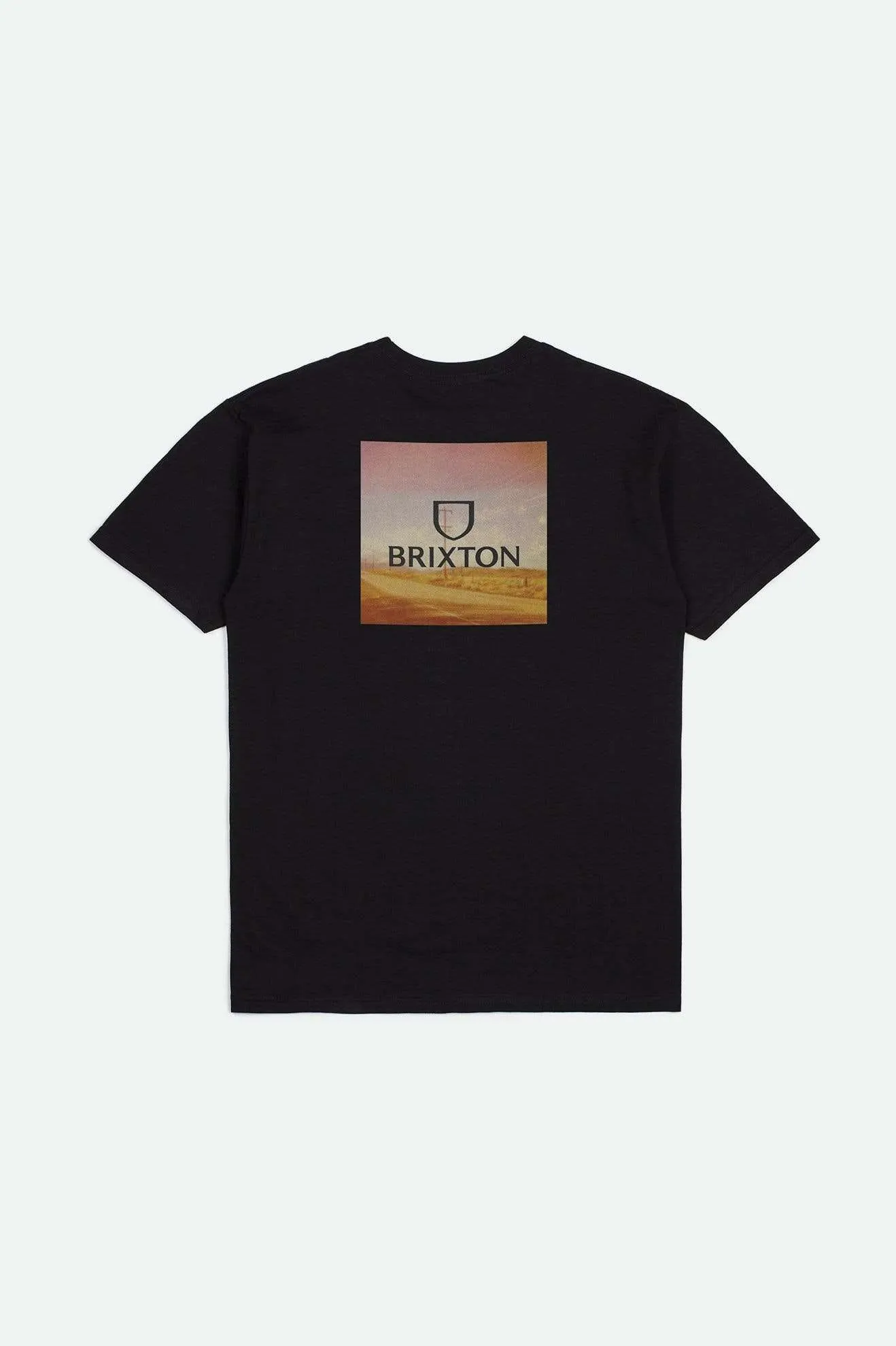 Alpha Square S/S Standard T-Shirt - Black/Gold/Brown sold by Brixton product image thumbnail 2