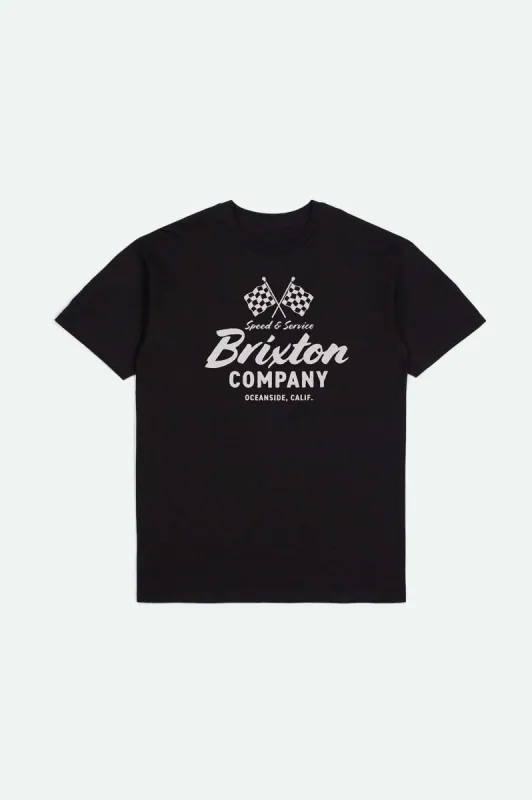 Wayburn S/S Standard T-Shirt - Black made by Brixton