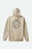 Crest Hoodie - Beige/Black/Pine Needle sold by Brixton
