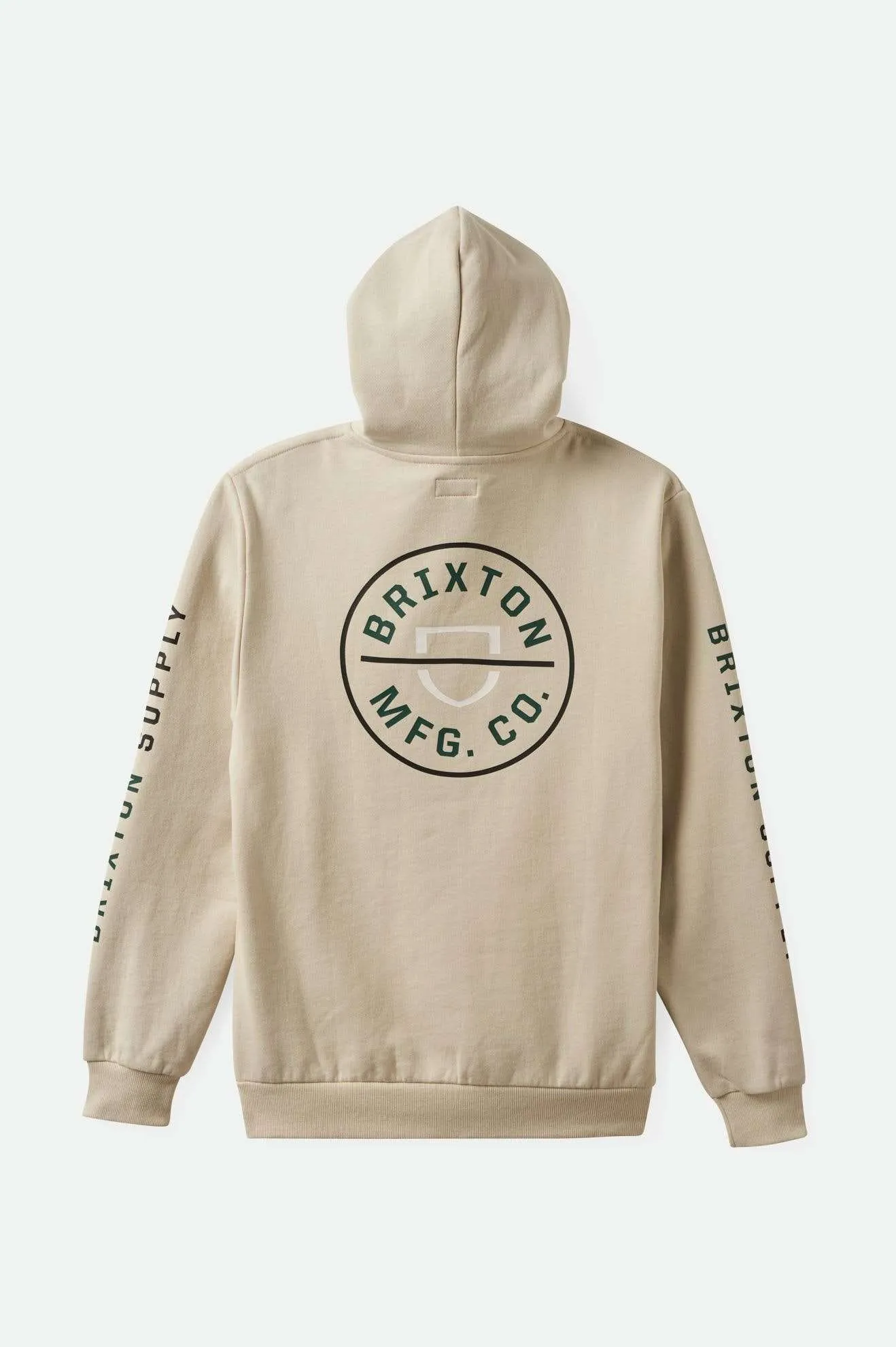 Crest Hoodie - Beige/Black/Pine Needle sold by Brixton product image thumbnail 4