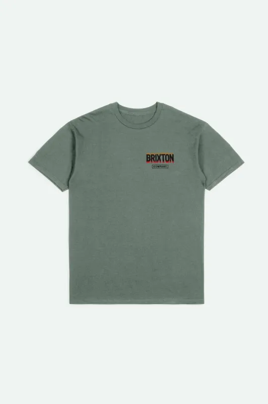 Raven S/S Tailored T-Shirt - Laurel Wreath sold by Brixton