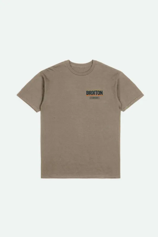 Raven S/S Tailored T-Shirt - Oatmeal sold by Brixton