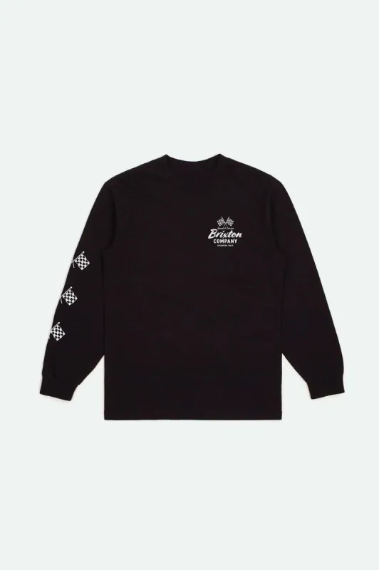 Wayburn L/S Standard T-Shirt - Black made by Brixton