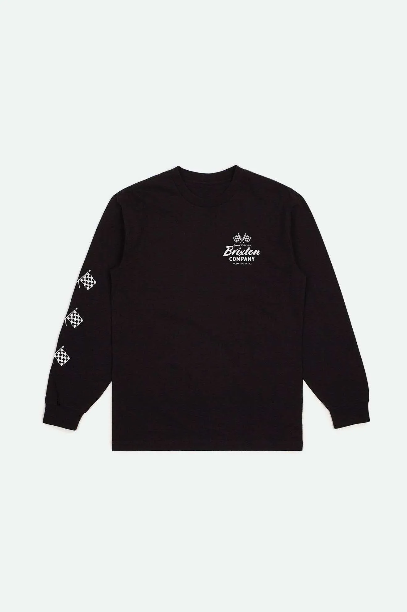 Wayburn L/S Standard T-Shirt - Black sold by Brixton