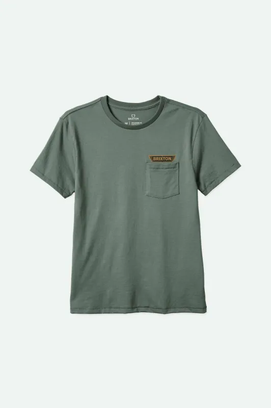 Graves S/S Pocket T-Shirt - Laurel Wreath sold by Brixton