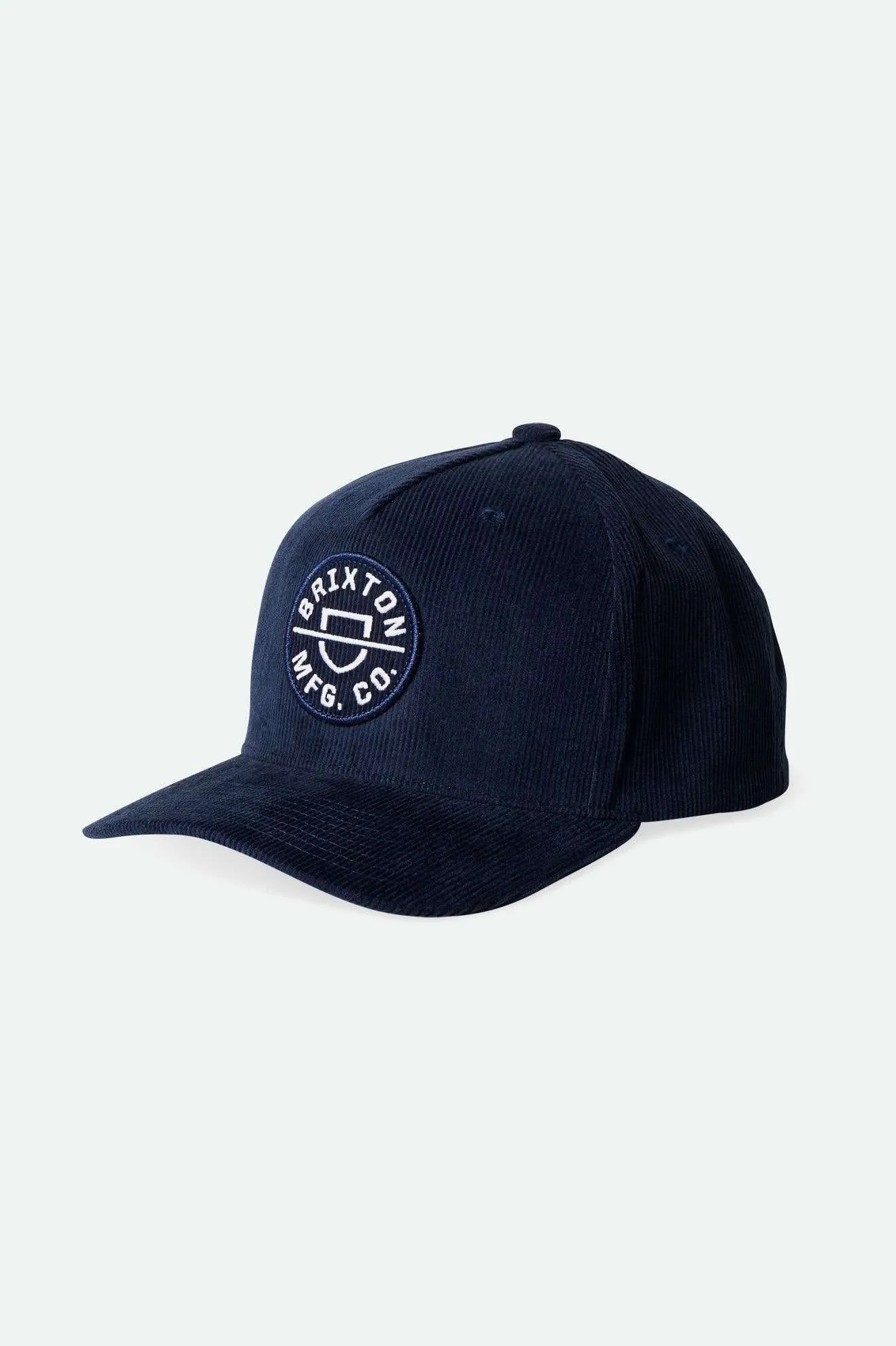 Crest Netplus Snapback - Washed Navy Cord sold by Brixton
