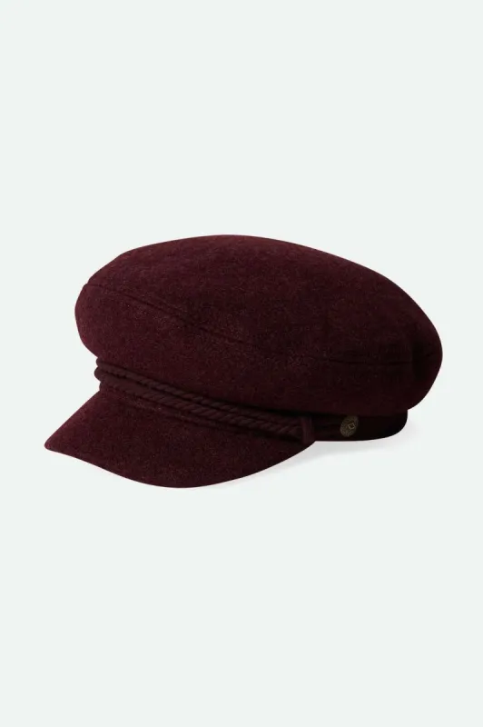 Fiddler Fisherman Cap - Red Mahogany sold by Brixton
