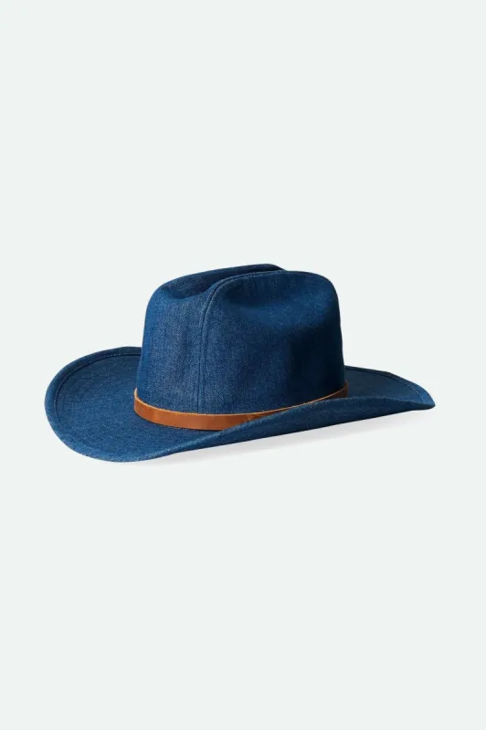 Range 70's Cowboy Hat - Denim sold by Brixton