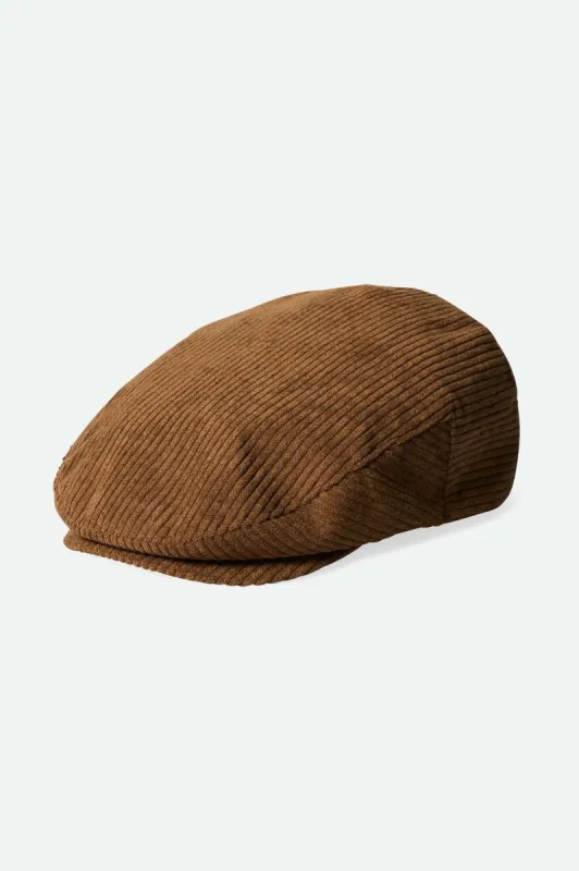 Hooligan Flat Cap - Pinecone Brown sold by Brixton