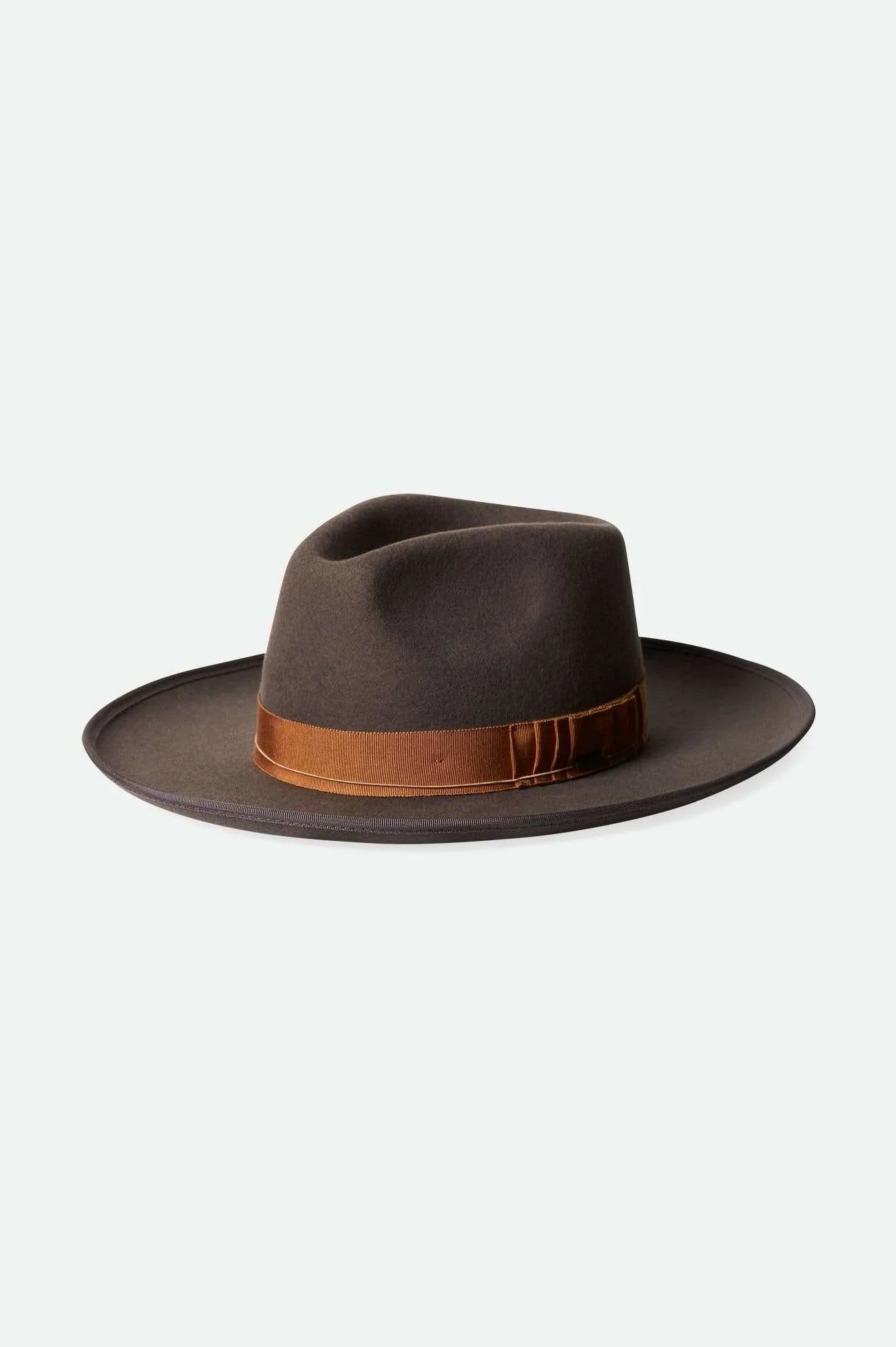 Reno Fedora - Dark Grey/Copper sold by Brixton