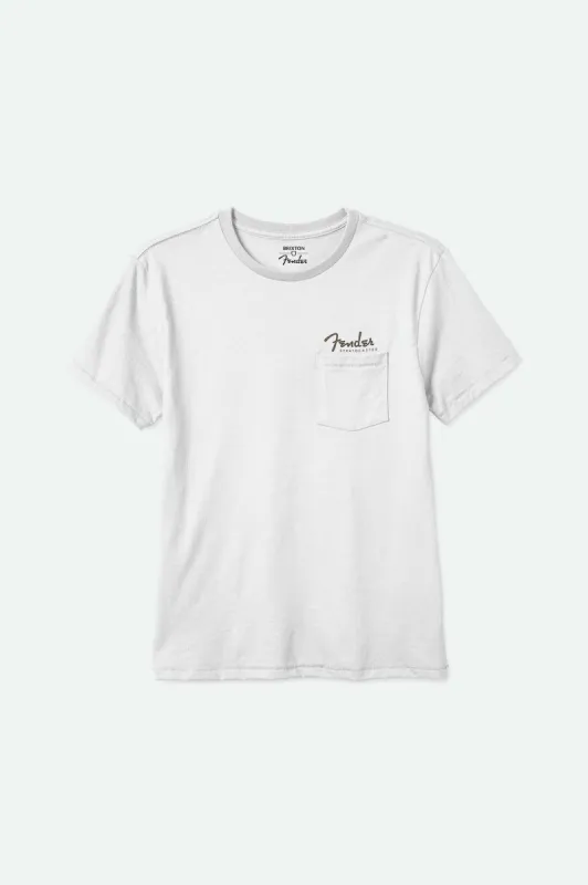 Fender Volume S/S Pocket T-Shirt - White sold by Brixton