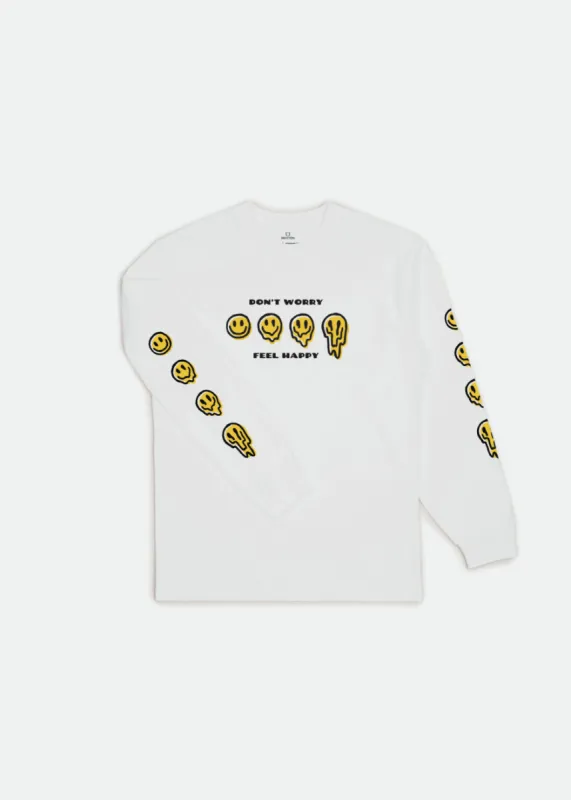 Melter II L/S Standard Tee - White sold by Brixton