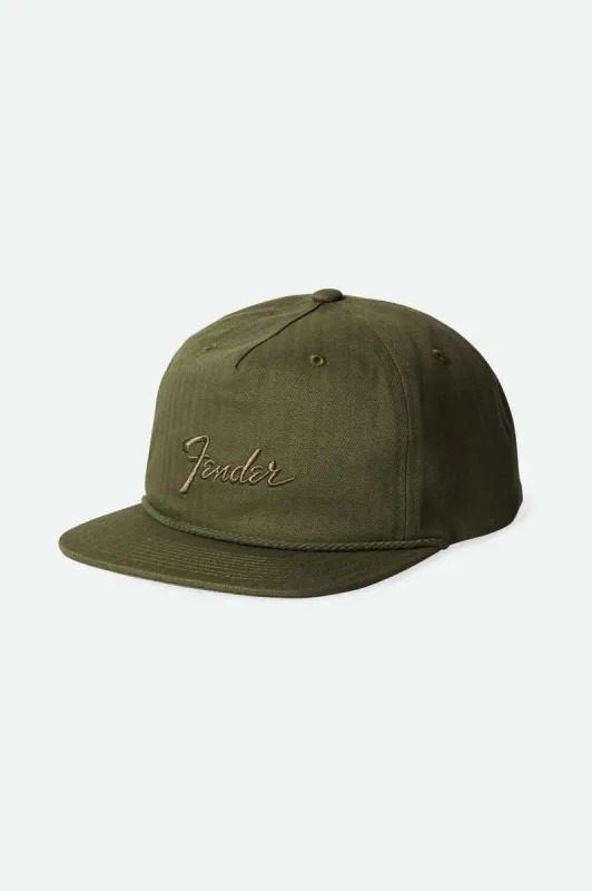 Fender Factory Netplus Snapback - Olive Surplus made by Brixton