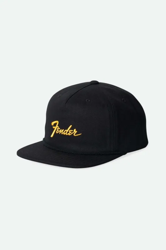 Fender Factory Netplus Snapback - Black made by Brixton