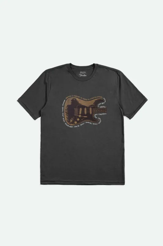 Fender Strat S/S Talored T-Shirt - Black sold by Brixton