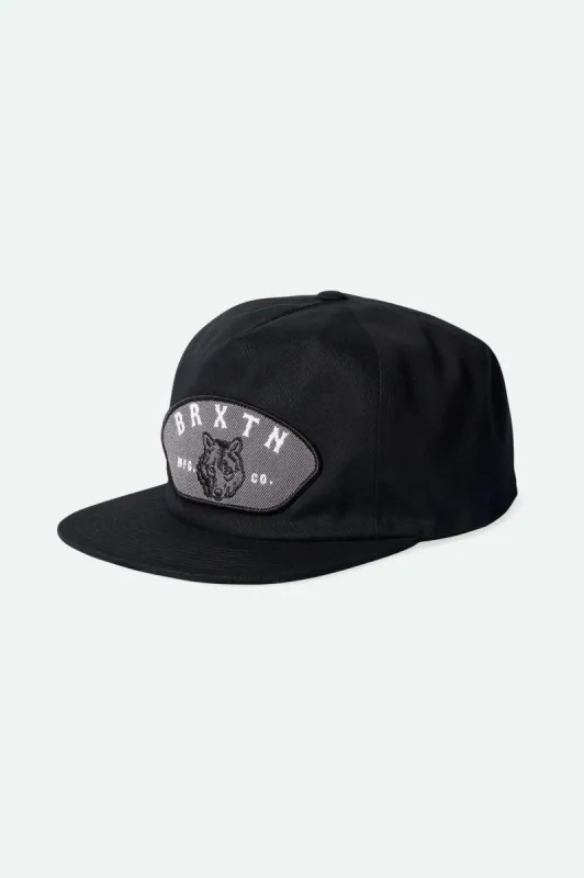 Station Netplus Snapback - Black sold by Brixton