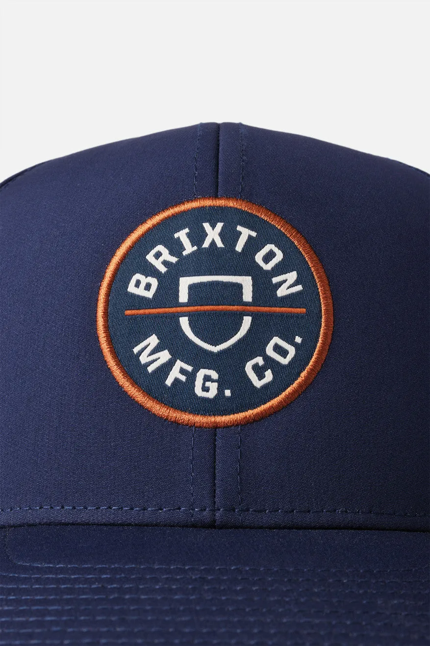 Crest Netplus Utility Snapback - Washed Navy sold by Brixton product image thumbnail 3