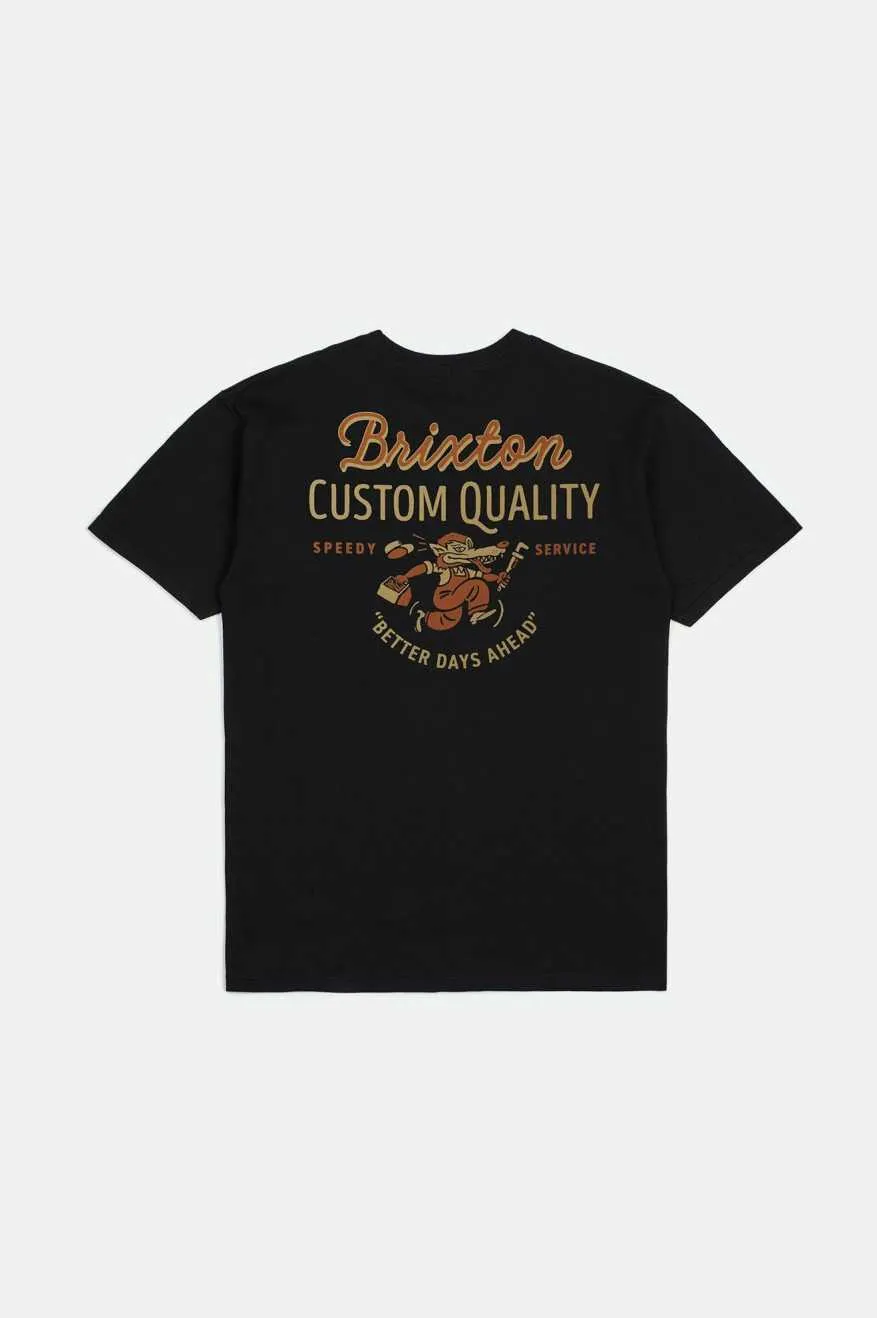 Better Days S/S Standard T-Shirt - Black sold by Brixton product image thumbnail 2