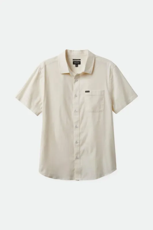 Charter Oxford S/S Woven Shirt - Off White sold by Brixton