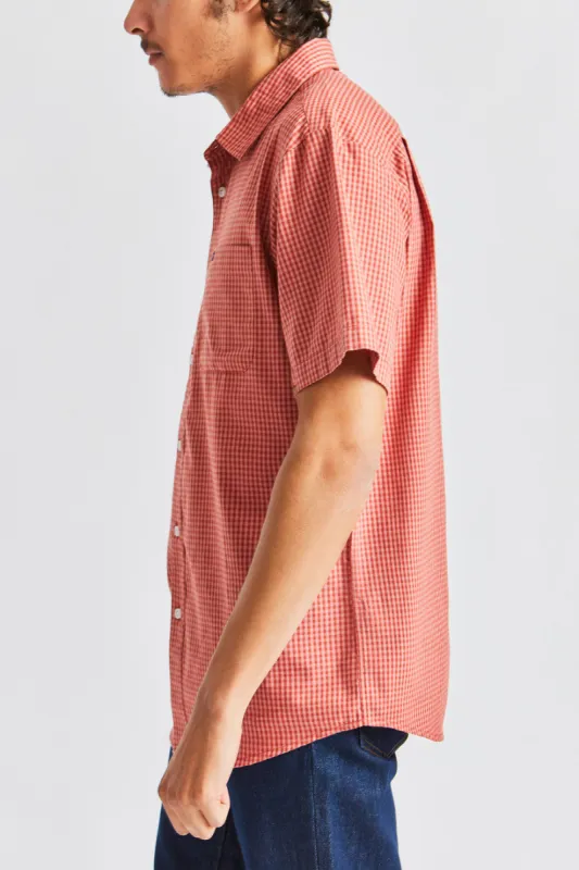 Charter Plaid S/S Woven - Cameo sold by Brixton