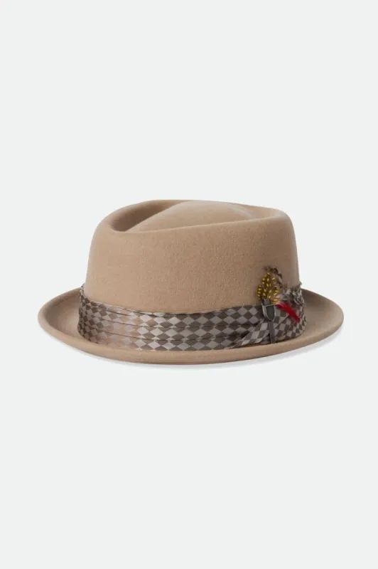 Stout Pork Pie - Sand/Sand Check sold by Brixton