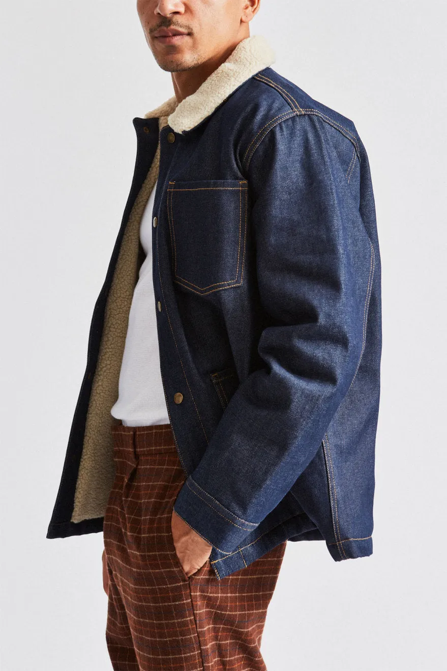 Yard Sherpa Denim Jacket - Raw Indigo sold by Brixton product image thumbnail 2