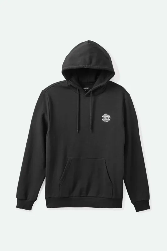 Gateway Patch Hoodie - Black sold by Brixton