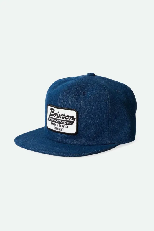 Township Netplus Snapback - Denim Rinse sold by Brixton