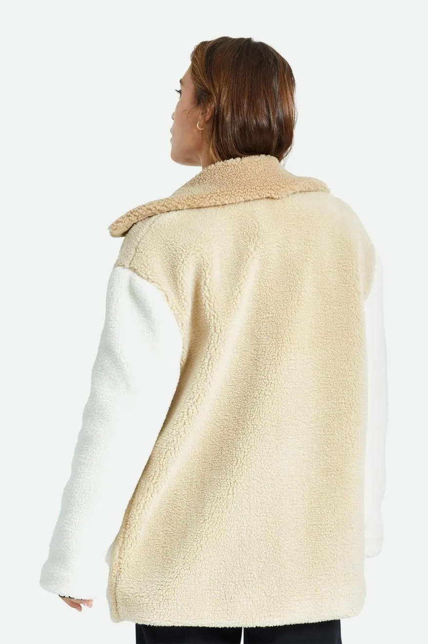 Bern Sherpa Coat - Dove/Vanilla sold by Brixton product image thumbnail 4