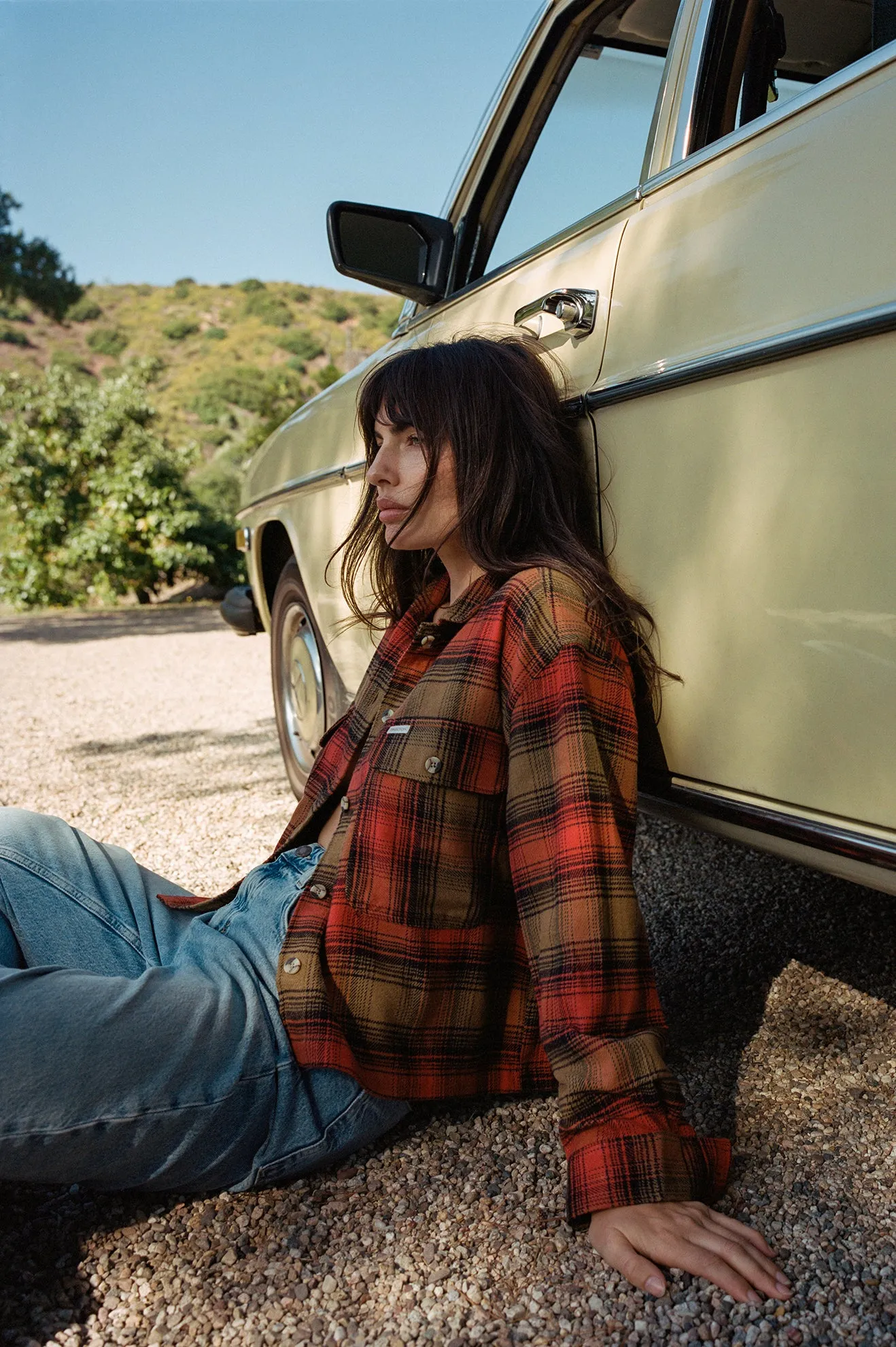 Bowery Women's L/S Flannel - Washed Copper/Barn Red sold by Brixton product image thumbnail 3