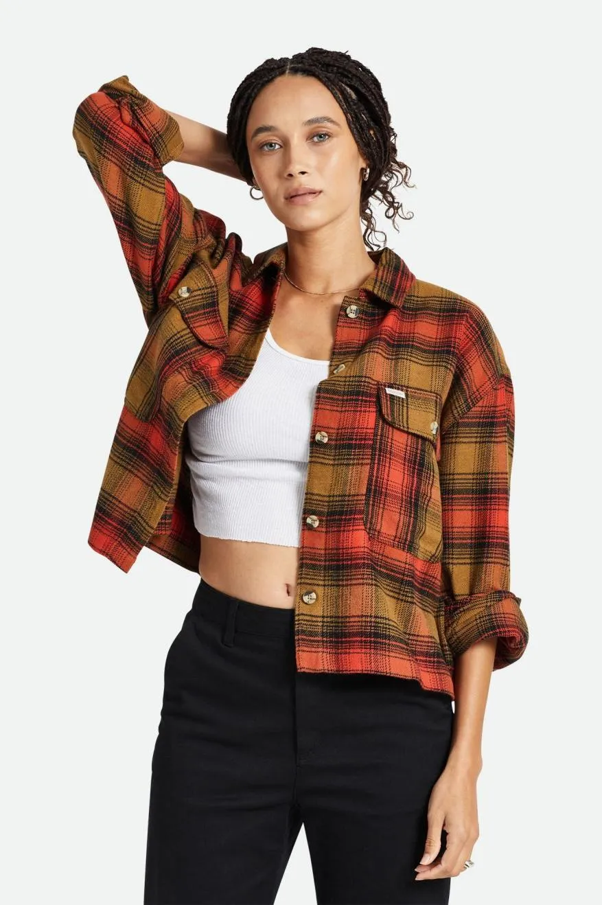 Bowery Women's L/S Flannel - Washed Copper/Barn Red sold by Brixton product image thumbnail 2
