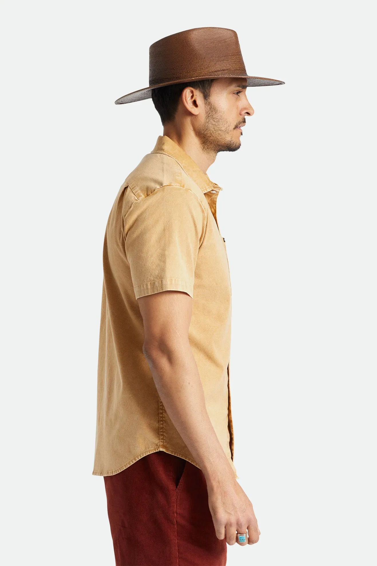 Charter Oxford S/S Woven - Medal Bronze Sun Wash sold by Brixton product image thumbnail 3