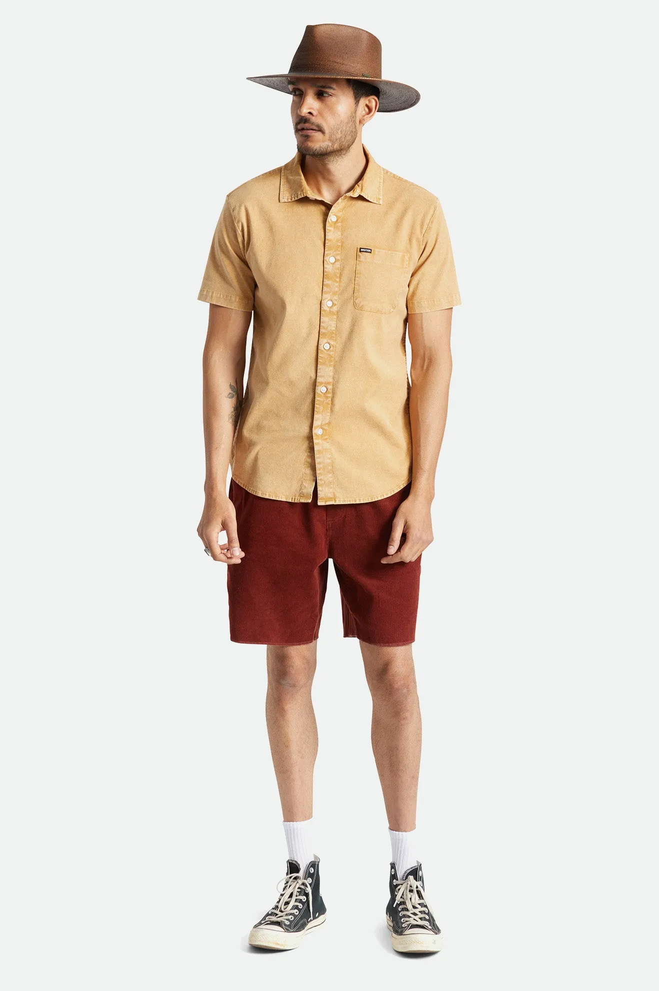 Charter Oxford S/S Woven - Medal Bronze Sun Wash sold by Brixton product image thumbnail 2