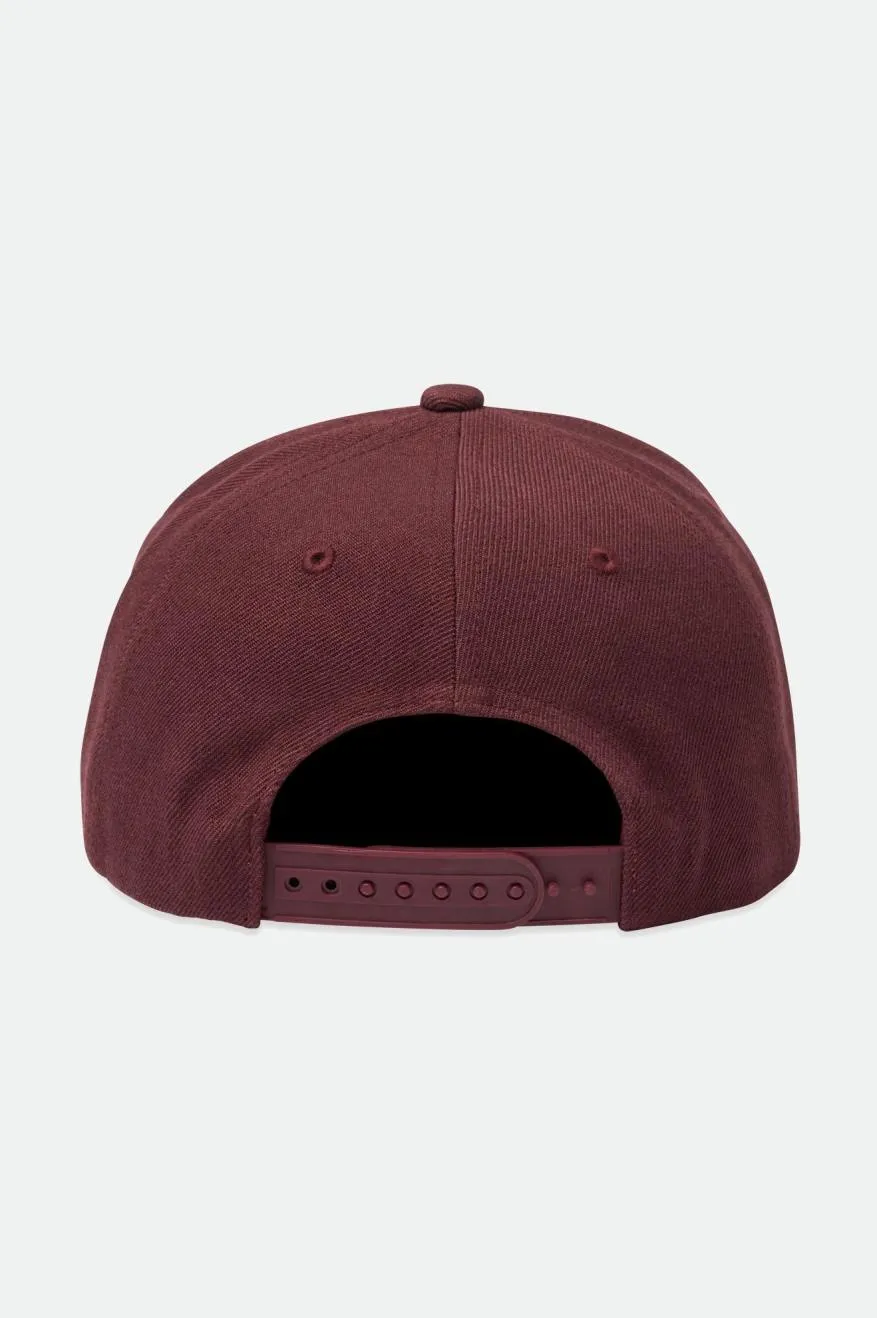 Linwood NetPlus MP Snapback - Mahogany/Off White sold by Brixton product image thumbnail 2