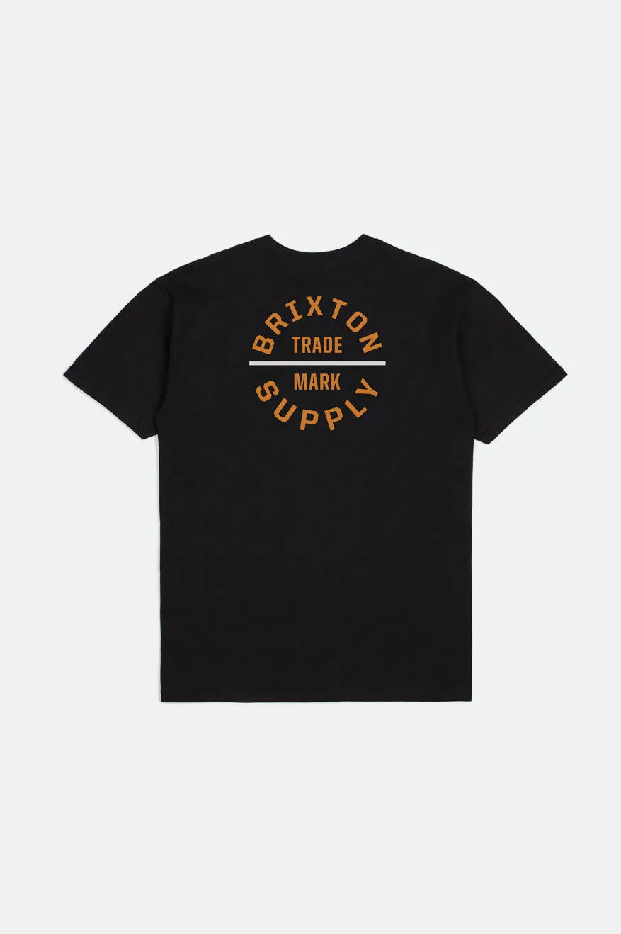 Oath V S/S Standard Tee - Black/Burnt Orange/White sold by Brixton product image thumbnail 2