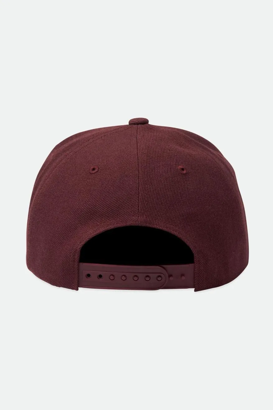 Crest C NetPlus MP Snapback - Mahogany sold by Brixton product image thumbnail 2